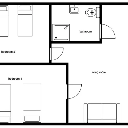 아파트 Grecinieku Old Town Two Bedroom